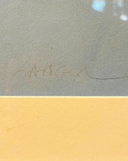 Jean-Claude Langer "Paint Brushes" Pastel on Paper artist's mark