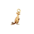 14K Gold Kangaroo Charm with Diamond