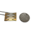 M&J Savitt Sterling Silver & 14K Gold Modernist Pendant Necklace