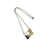 M&J Savitt Sterling Silver & 14K Gold Modernist Pendant Necklace