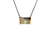 M&J Savitt Sterling Silver & 14K Gold Modernist Pendant Necklace