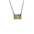 M&J Savitt Sterling Silver & 14K Gold Modernist Pendant Necklace