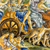 19th Century Italian Majolica Charger “Procession Of Bacchus” Fratelli Bianchi Naples C 1890