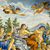 19th Century Italian Majolica Charger “Procession Of Bacchus” Fratelli Bianchi Naples C 1890
