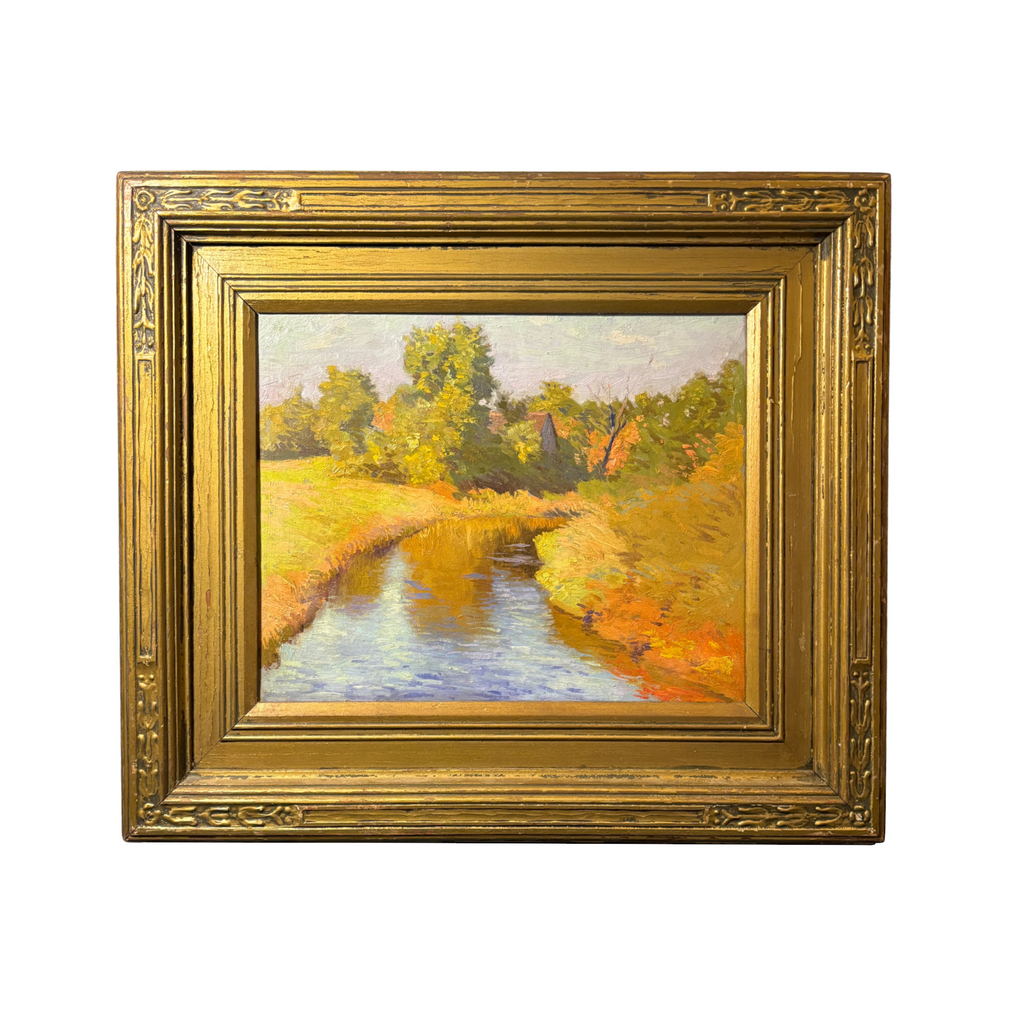 Charles Richert Landscape Painting Oil Early 20th C