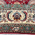 edge design on Large Vintage Red Ground Persian Tabriz Carpet