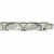 Stainless Steel, 18K Gold & Diamond Link Men's / Women's Bracelet