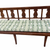 Vintage Walnut French Country Style Long Bench
