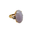 Mid‑century gold ring with jade and diamonds