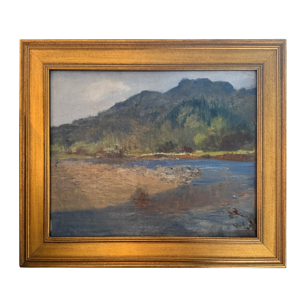 Minerva Chapman American 1858-1947 River Landscape Oil on Canvas