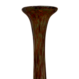 Closeup view of top of Monumental French Schneider Art Glass Vase