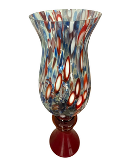 Monumental Italian Glass Vase Circa 1970 full view