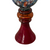 Monumental Italian Glass Vase Circa 1970 bottom closeup view