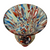 Monumental Italian Glass Vase Circa 1970 inside top view looking down into vase