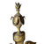 Detil view of the top tip of an 18th C French Louis XVI Gilt Bronze 2 Light Sconce