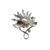 Vintage Sterling Silver & Akoya Cultured Pearl Brooch