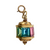 Etruscan Style 14K Gold Multi Color Glass Charm or Pendant Main Picture