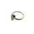 Retro 14K Gold and Diamond Navette Ring