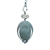 Rare Early Georg Jensen Red Agate Pendant with Original Silver Chain back view of pendant