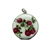 Edwardian Silver Guilloche Enamel Floral Locket Pendant