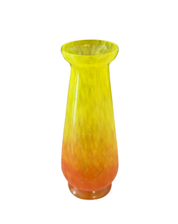 Schneider Art Glass Vase angled top down view