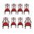 Set Of Eight English Carved Mahogany George III Style Dining Chairs
