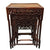 Set of Chinese Carved Hardwood Nesting Tables