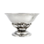 Side profile of Georg Jensen sterling silver salt cellar showing organic tendril stem