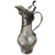 Continental Art Nouveau Silver And Cut Crystal Claret Jug Circa 1880