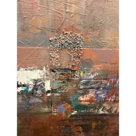 Weiliang Zhao “ Sinificant Century # 14 “ Mixed Media On Canvas