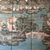 Six Panel Chinoiserie Wallpaper Screen Attributed to Gracie closeup view of bridge