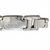 Stainless Steel, 18K Gold & Diamond Link unisex Bracelet clasp
