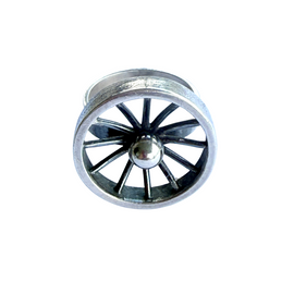 Sterling Silver Vintage Wheel Ring face