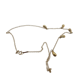 Tiffany & Co. Peretti tear drop pendant necklace in gold
