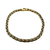 Another view of Tiffany & Co. gold wheat-link bracelet shown clasped in a circle to show its size and drape