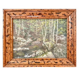 J. Vance Miller West Virginia Forest Landscape Painting Oil /Board 1970