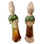 Two Chinese Tang Dynasty Sancai Glazed Figures back view of pair