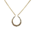 Victorian rose‑cut diamond horseshoe charm