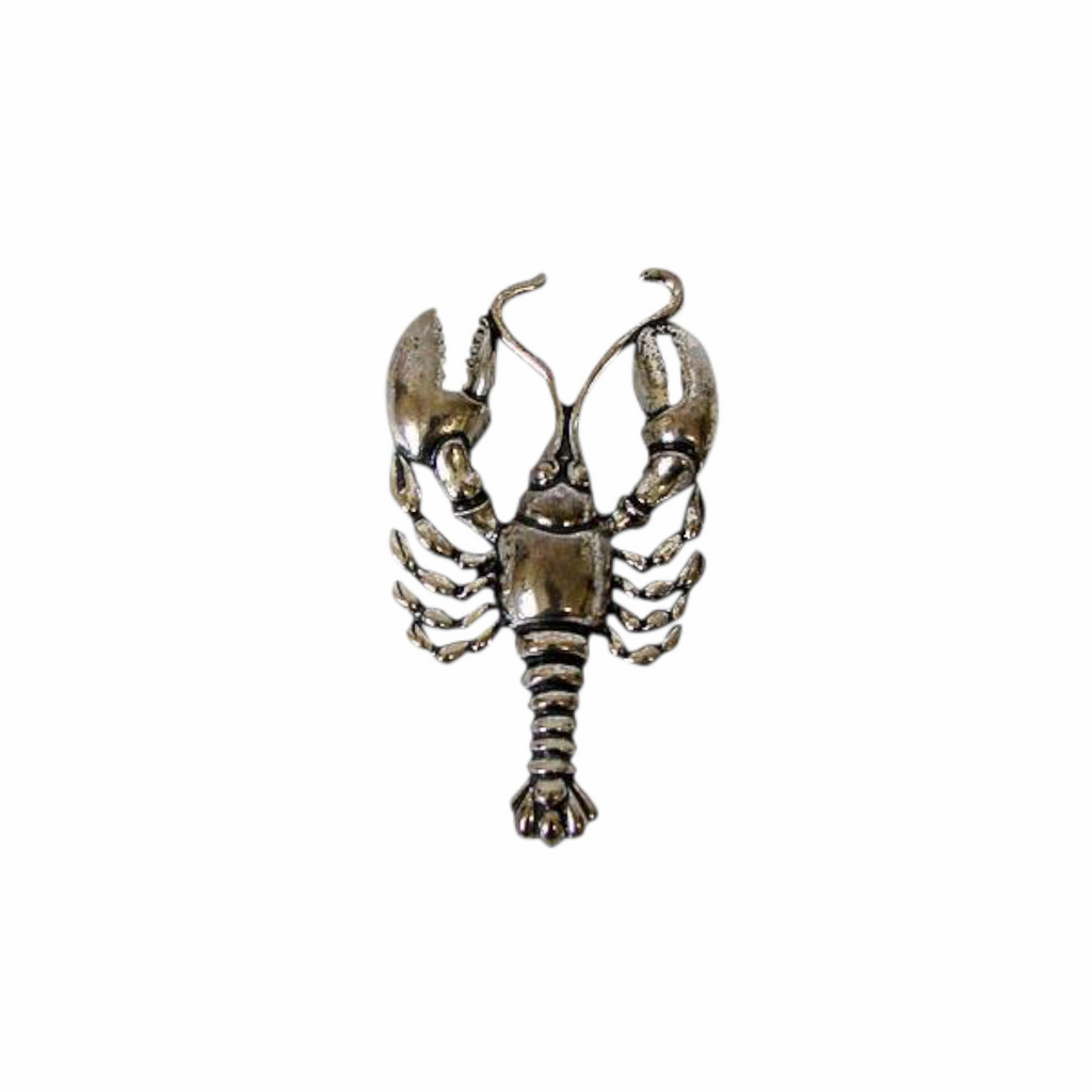 Vintage Sterling Silver Lobster Brooch