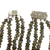 Closeup view of clasp on Vintage 14K Gold Four‑Strand Labradorite Necklace with Blue Topaz Drop