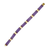 Vintage Chinese lavender jade and 14K gold link bracelet, full length view