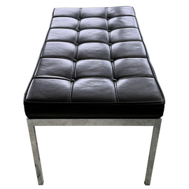Vintage Florence Knoll Bench Circa 1970 end view
