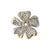 Vintage Platinum and Diamond Dogwood Flower Pendant