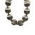 closeup of Vintage Sterling Silver Ball Bead Necklace