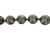 Closeup detail of silver balls on Vintage Sterling Silver Ball Bead Necklace