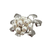 Another full view of Vintage Sterling Silver Cultured Pearl Cluster Brooch Pendant