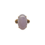 Vintage lavender jade cabochon ring in 14K gold