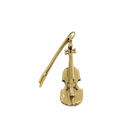 Vintage 14K Gold Violin and Bow Charm or pendant