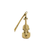 Vintage 14K Gold Violin and Bow Charm or pendant