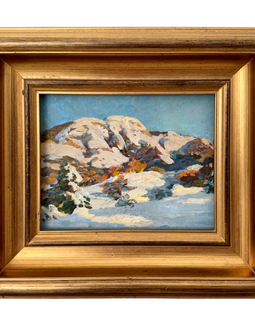 Winter Landscape Painting A. P Solodovnikov Oil On Canvas Ukrainian